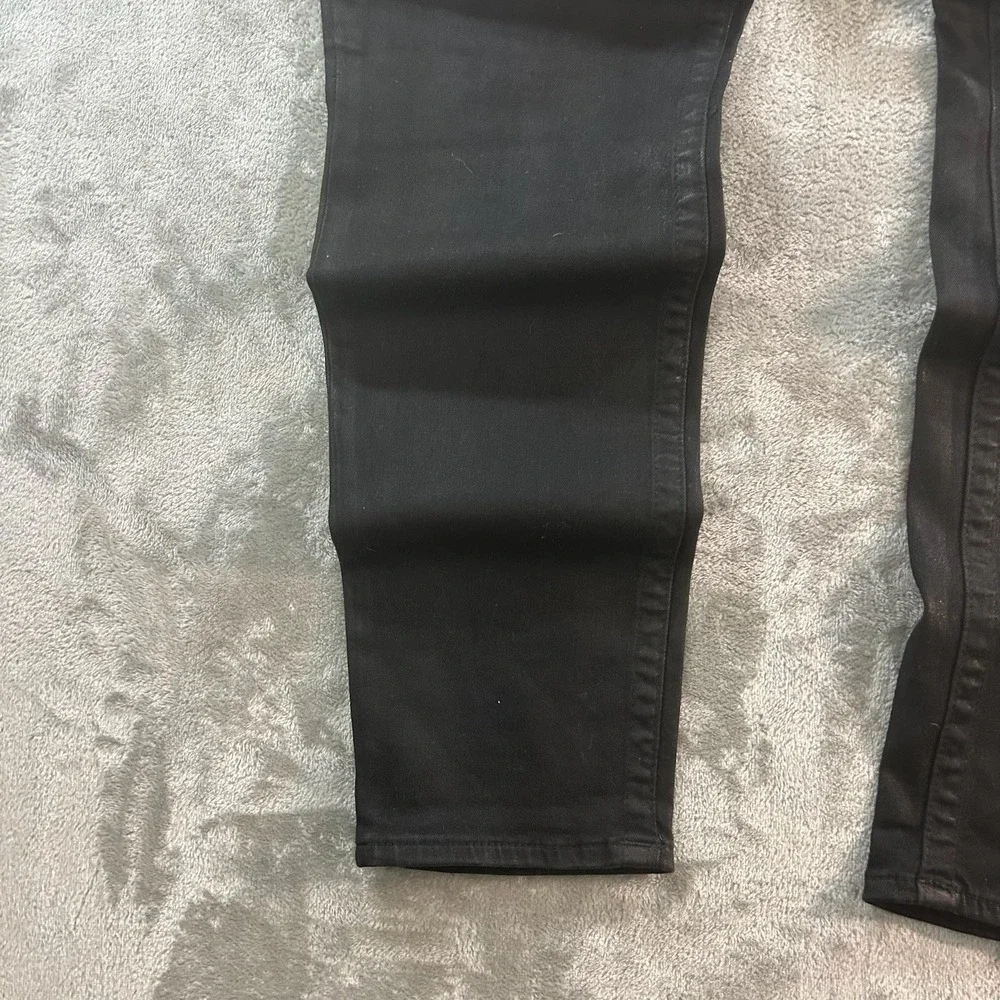 True Religion Section Skinny Jeans Mens 34x30 Black Dark Wash Slim Denim Pants